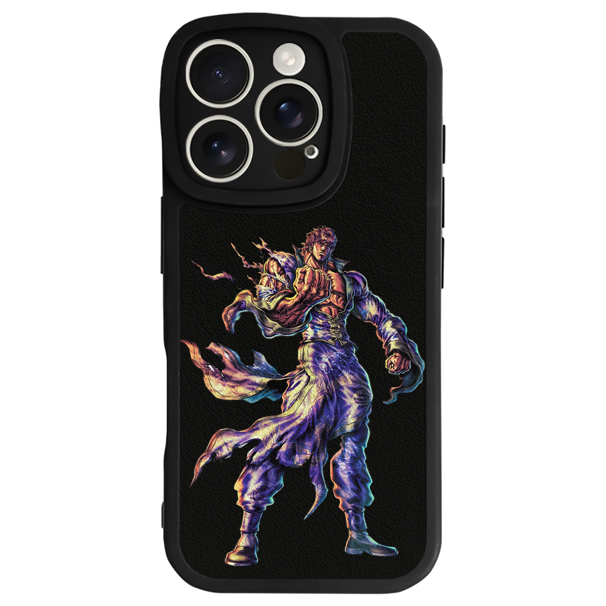 （画像用） 北斗の拳 Fist of the North Star 【iPhone 16シリーズ対応】シリコンスマホケース（レザー調） 材質：シリコン